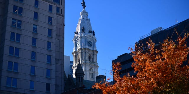 Philadelphia City Hall on Nov. 9, 2020.