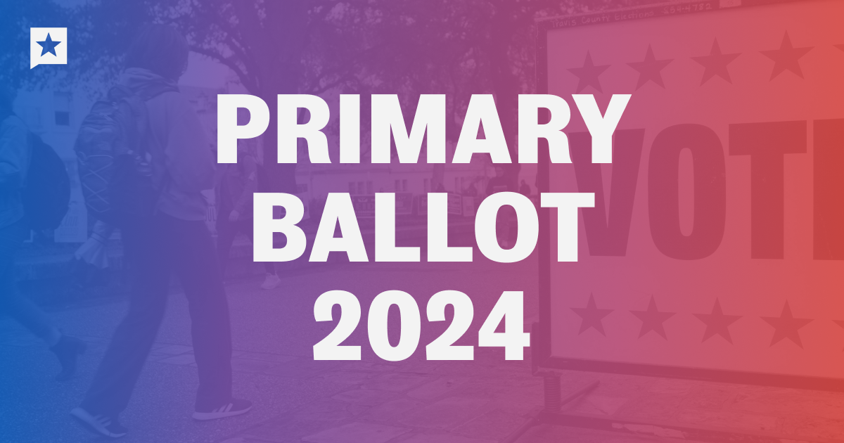 Texas 2024 election: Your primary sample ballot
